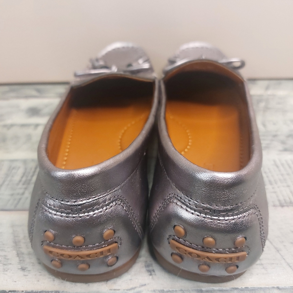Coach Brown Leather Loafers - Picture 3 of 6